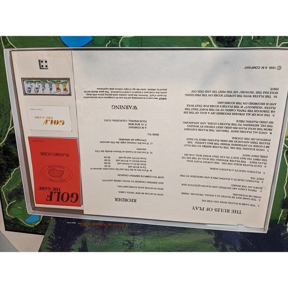 Vintage 1995 Golf The Game Board Game A M Company 1995 Complete Rare - Picture 2 of 9